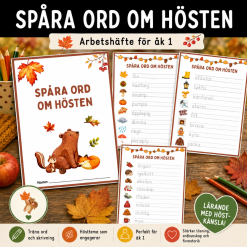 Spåra ord om hösten