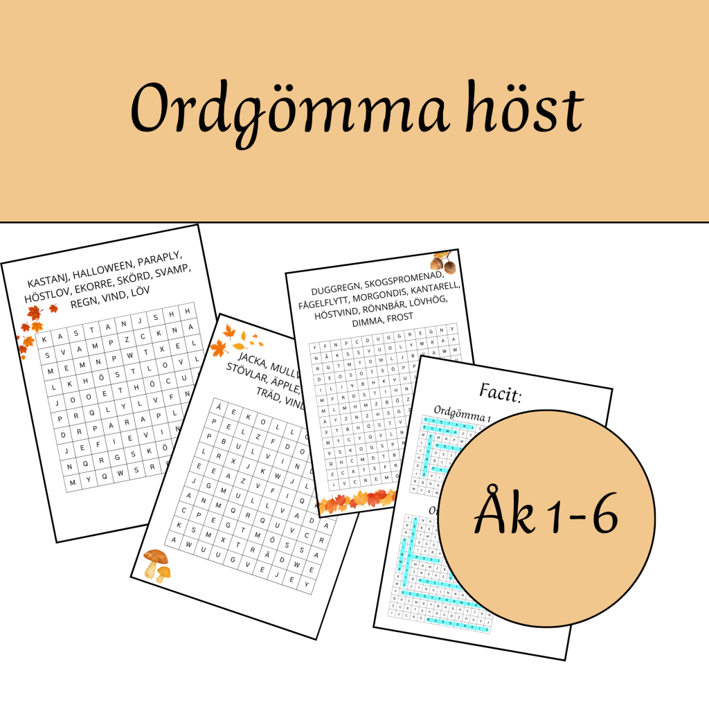 Ordgömma, höst