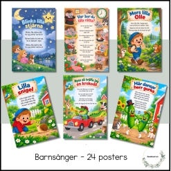 Klassiska barnsånger - 24 posters