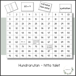 Hundrarutan - hitta talet