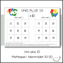 Uno plus 10 - spel