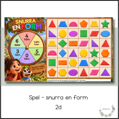 Snurra en form - spel