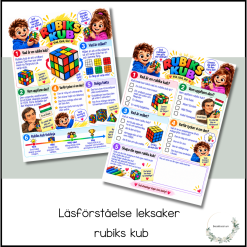 Läsförståelse leksaker - rubiks kub