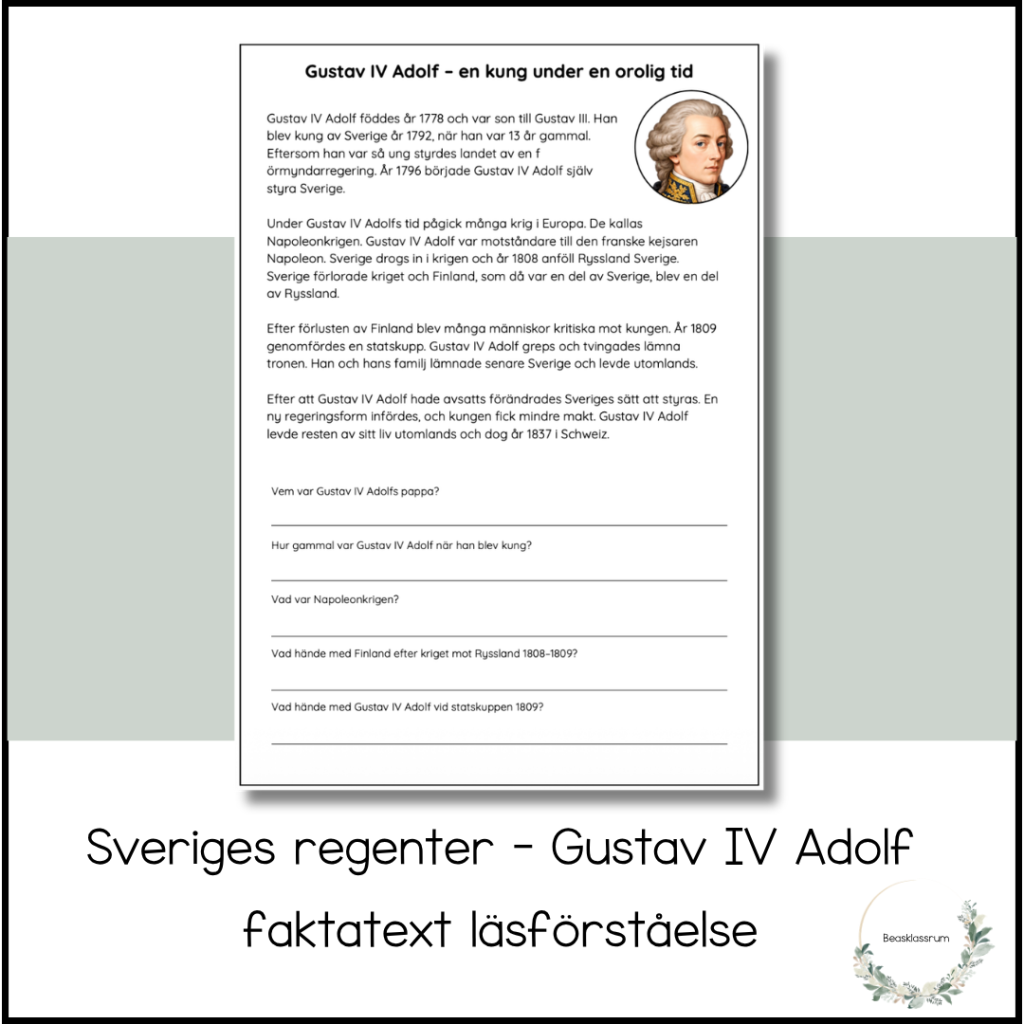 Sveriges regenter – Gustav IV Adolf