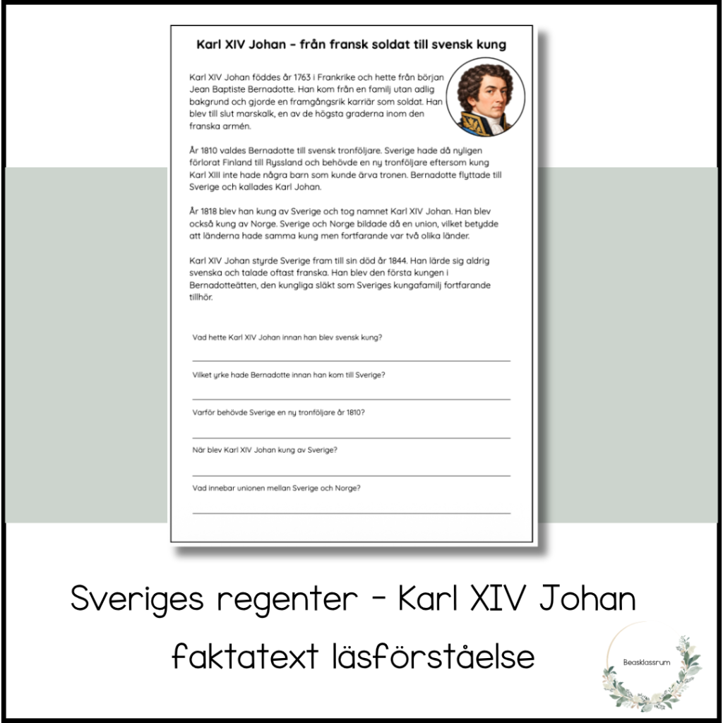 Sveriges regenter – Karl XIV Johan