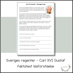 Sveriges regenter - Carl XVI Gustaf