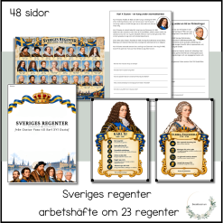 Arbetshäfte - Sveriges regenter