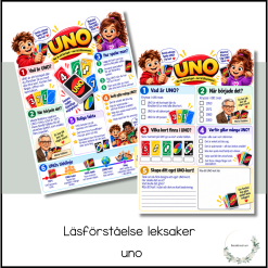Läsförståelse leksaker - uno