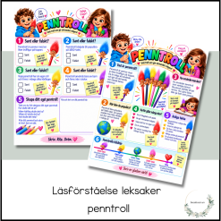 Läsförståelse leksaker - penntroll