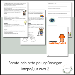 Förstå och hitta på uppfinningar - lampa/ljus nivå 2