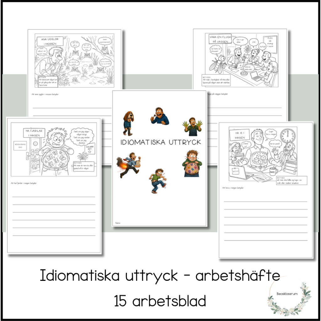 15 idiomatiska uttryck – arbetshäfte