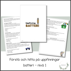 Förstå och hitta på uppfinningar - batteri nivå 1