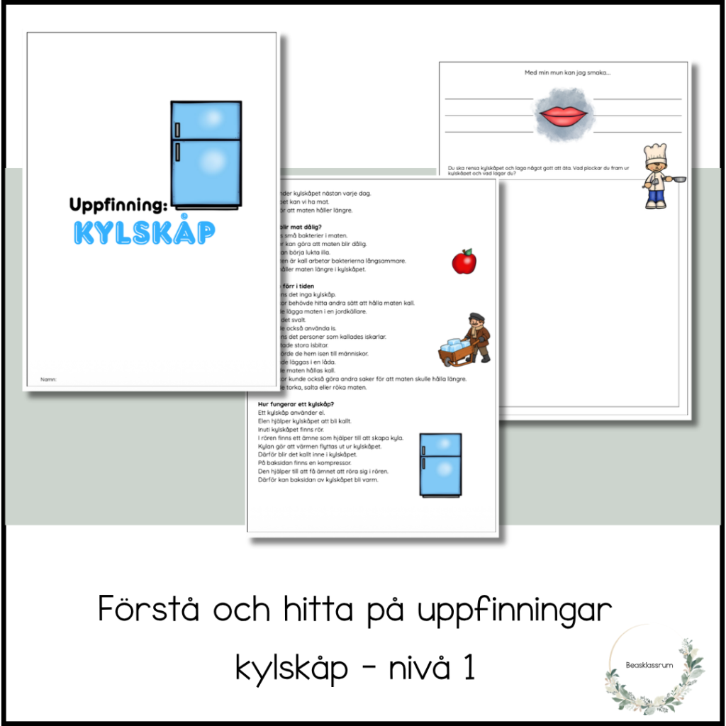 Förstå och hitta på uppfinningar – kylskåp nivå 1