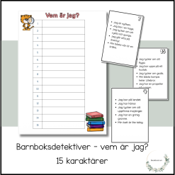 Barnboksdetektiver - vem är jag?