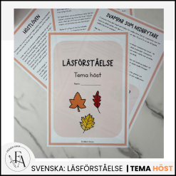 Läsförståelse 10 texter | Tema höst