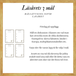 Mina mål för läsåret