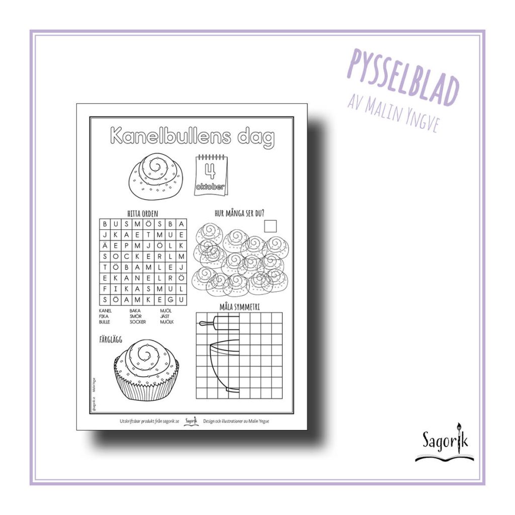 Pysselblad Kanelbullens dag 4 oktober