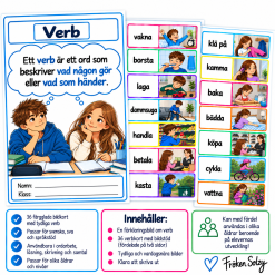Bildstöd verb - äldre elever (mellanstadiet)