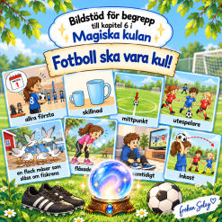 Bildstöd Den magiska kulan - kapitel 6 "Fotboll ska vara kul!"
