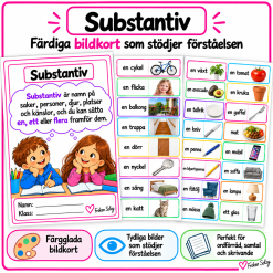 Bildstöd substantiv - yngre elever