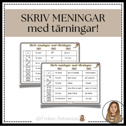 Skriv meningar med tärningar