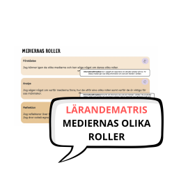 Lärandematris - Mediernas roller
