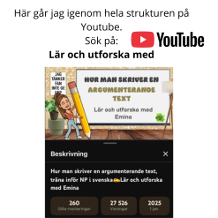 Stödstruktur argumenterande text