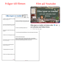 Frågor till filmen "Olika typer av medier"