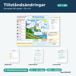 Tillståndsändringar – komplett NO-paket | Svenska + engelska | Åk 4–6