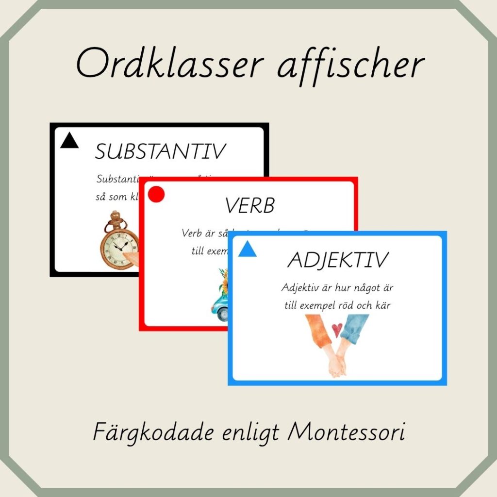Ordklasser affisch