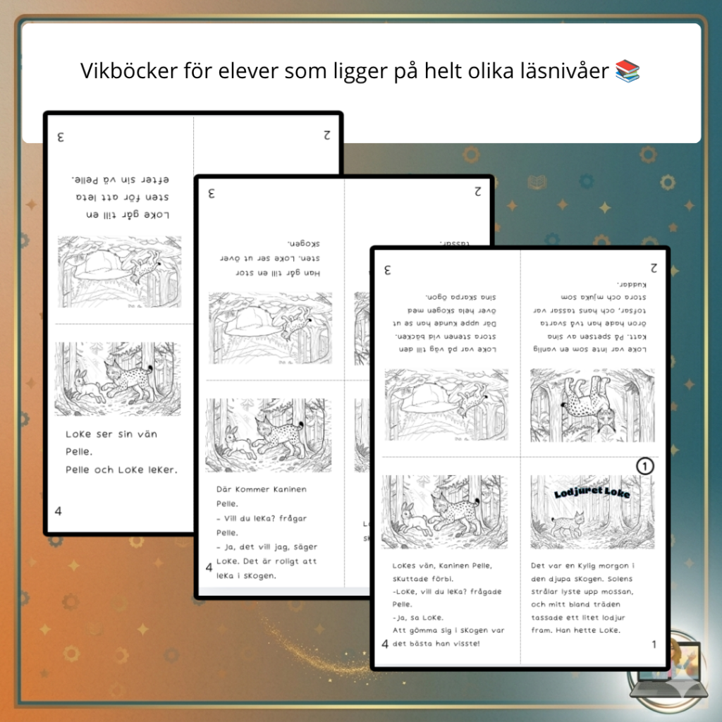 Vikbok i olika nivåer Lodjuret
