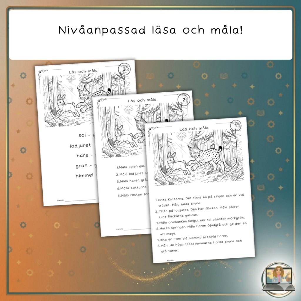 Läsa och måla – Lodjuret och haren