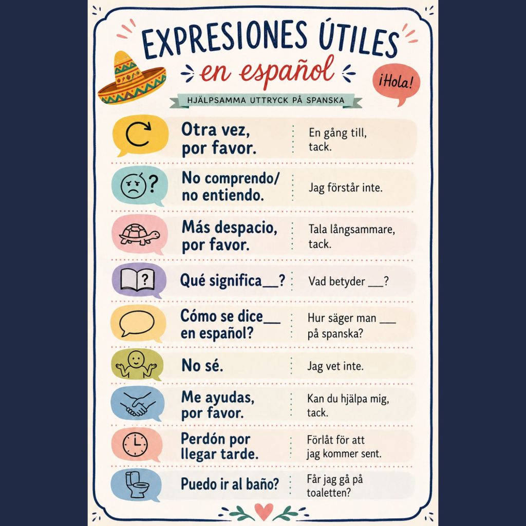 Expresiones útiles en español