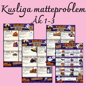 Kusliga matematikproblem – problemlösning åk 1–3 🎃➕