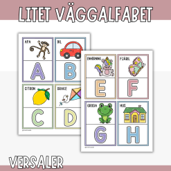 Litet väggalfabet, versaler