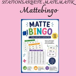 Mattebingo – addition & subtraktion i 3 nivåer | Stationsarbete