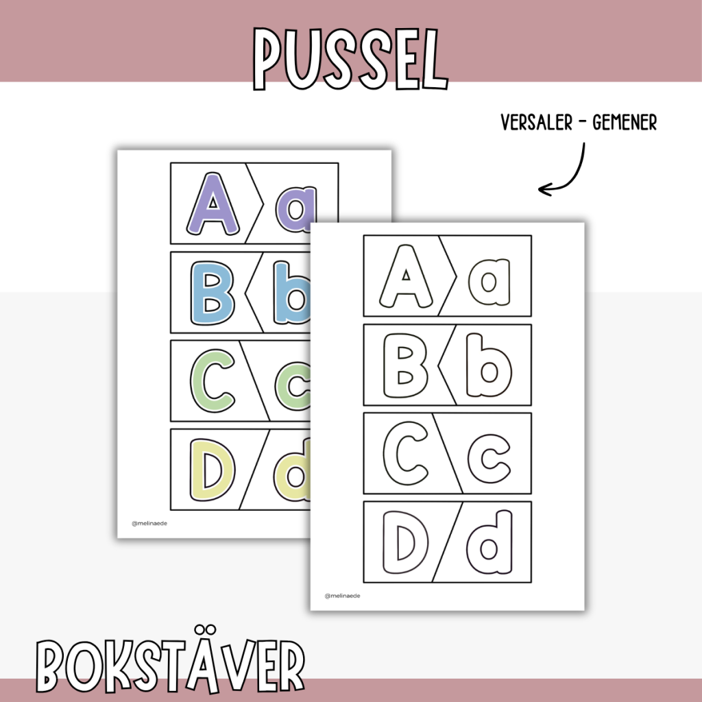 Pussel – Para ihop alfabetet