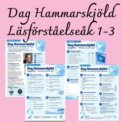 Dag Hammarskjöld – läsförståelse åk 1–3 | FN, fred och samarbete