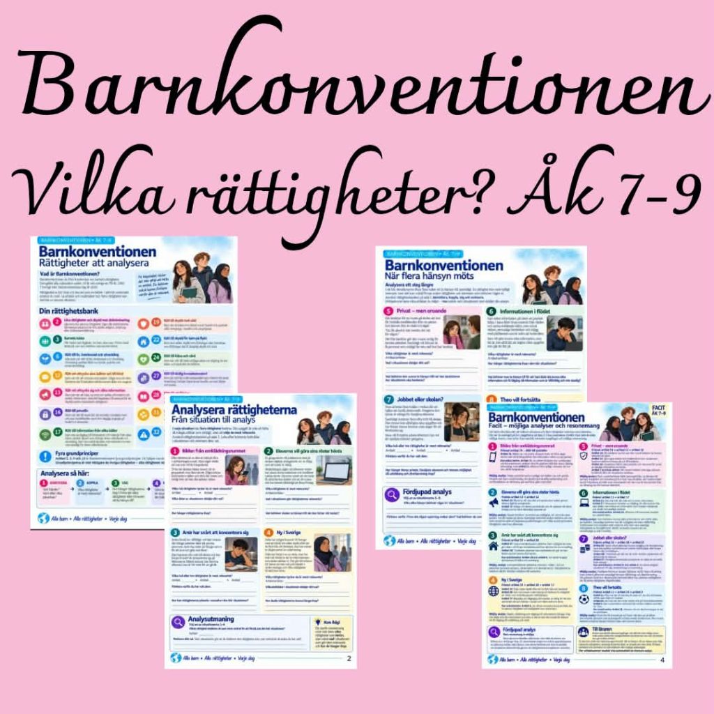 Barnkonventionen – rättigheter att analysera | Åk 7–9