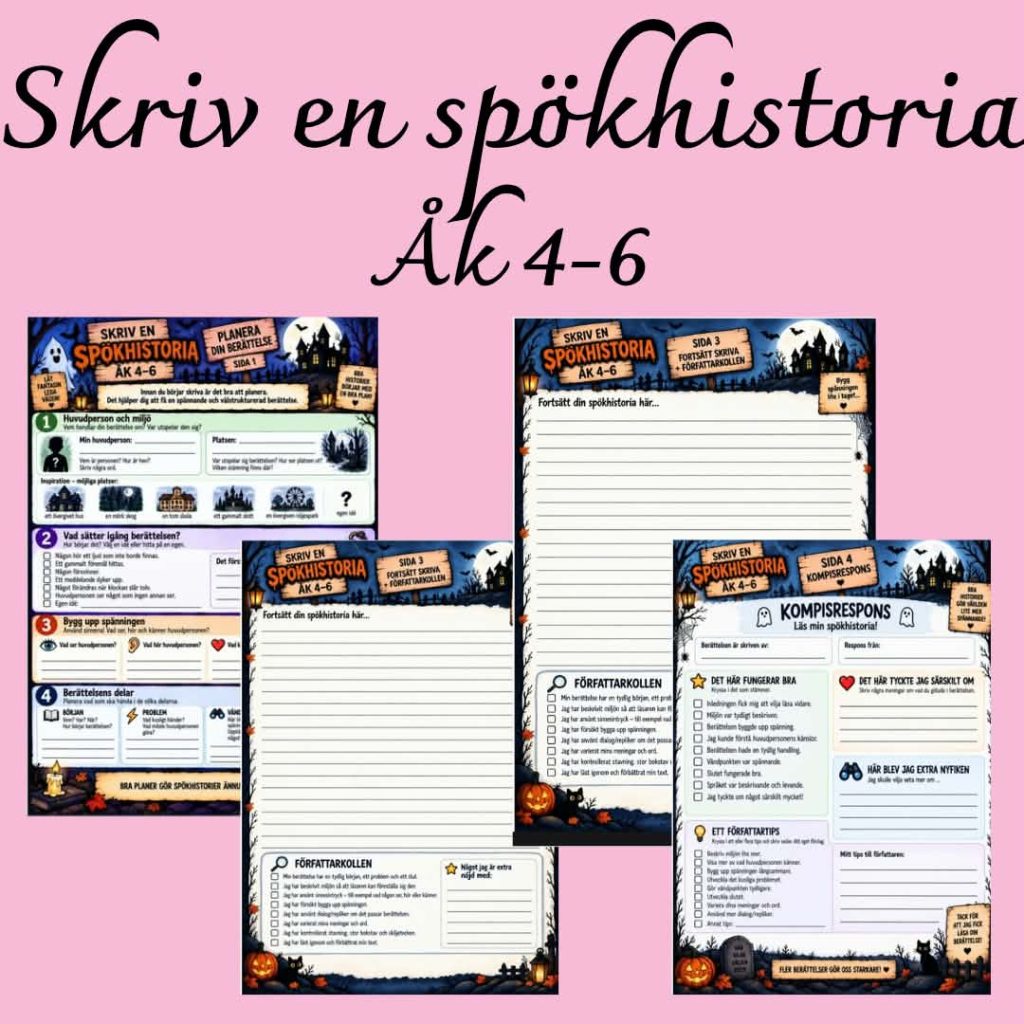 Skriv en spökhistoria – kreativt skrivande åk 4–6 👻✏️