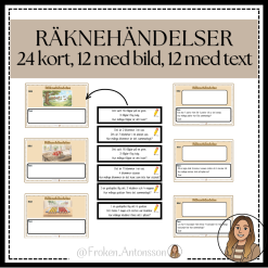 Räknehändelser - 24 kort.
