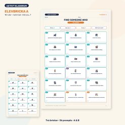 Find Someone Who Bingo – Halloween / höstlov (engelska åk 4–6)