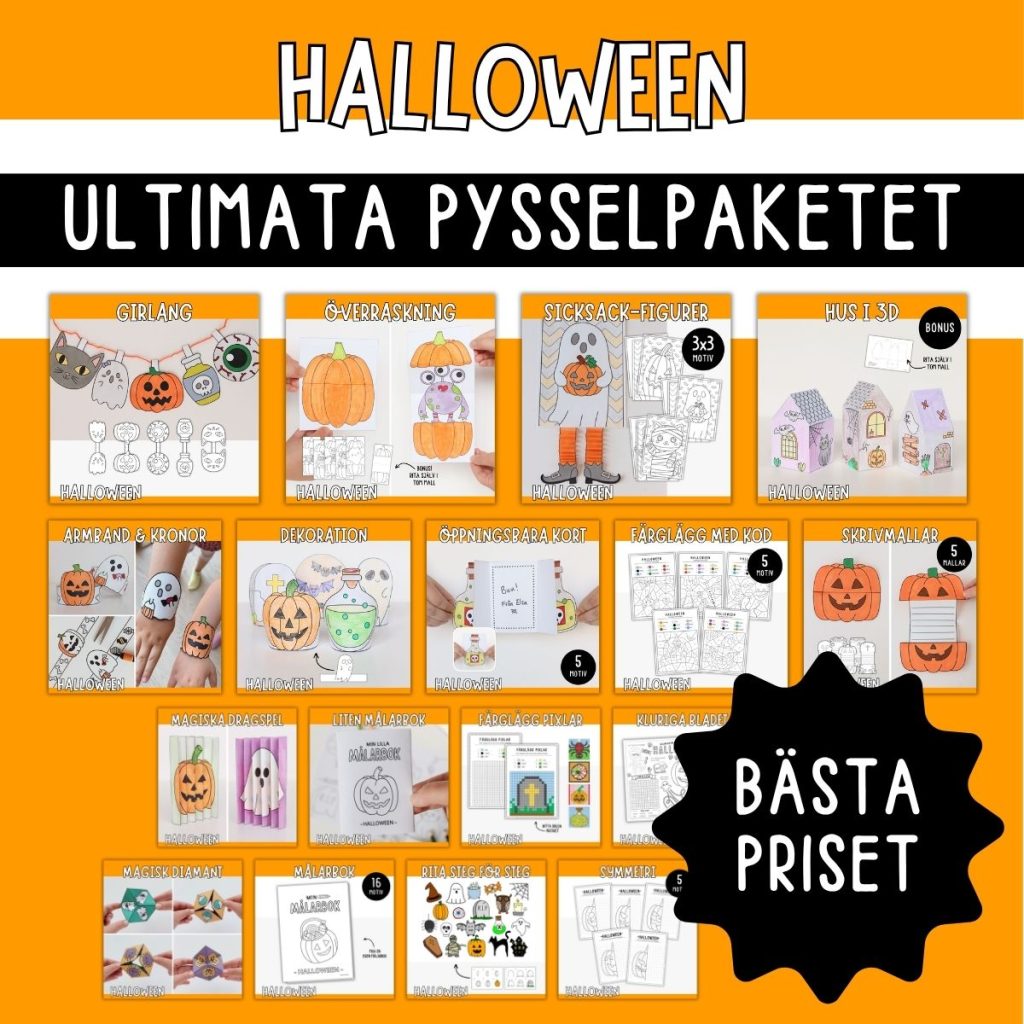 Halloweenpyssel – Ultimata pysselpaketet