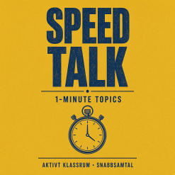 Speed Talk – 36 samtalskort på engelska med rundor på 1 minut