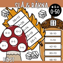 Slå & räkna - 10 matematikspel med hösttema