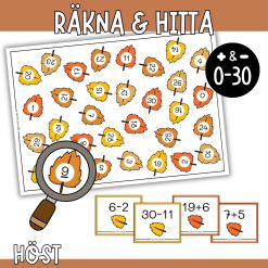 Räkna & hitta - Mattespel med addition och subtraktion 0-30