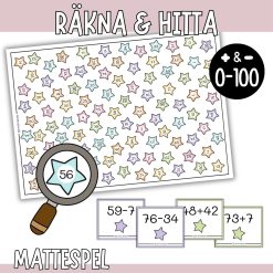 Räkna & hitta - Mattespel med addition och subtraktion 0-100