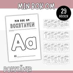 Min bok om bokstaven - Lära bokstäver