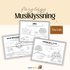 Färgläggningsbilder för musiklyssning 🖌️