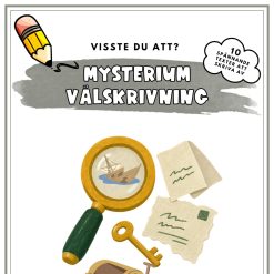 Välskrivningshäfte + kort (Visste du att-mysterium)